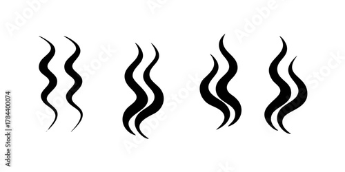 Abstract Swirling Steam Wisps with Transparent Background 3