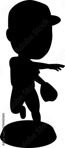 野球の野手ボブルヘッド