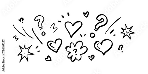 Red Heart With Comic Explosion Burst love romance