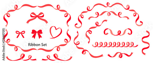 色々なリボンのセット