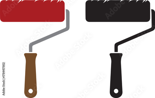 unique Paint roller icon