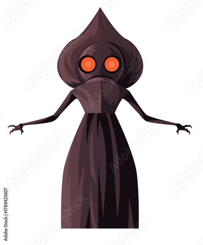 flatwoods monster cryptid with spade head