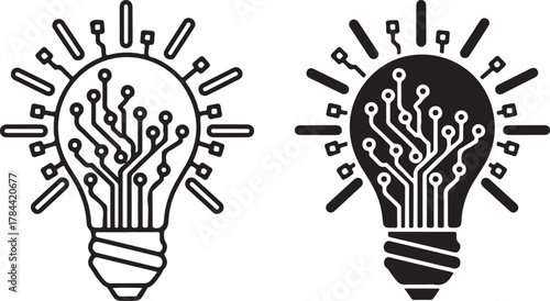 Technology and innovation vector icon