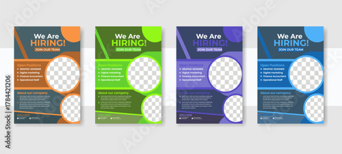 We are hiring job vacancy flyer template for company and business recruitment needs