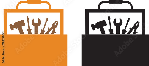 Toolbox Open with Tools Inside icon