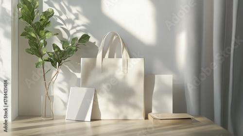 Eco-friendly kraft paper bag without branding center