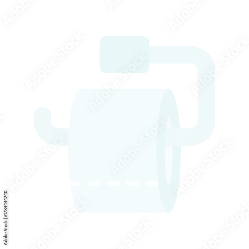 toilet paper holder icon vector design template