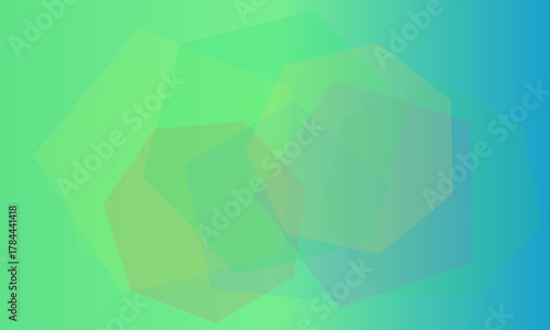 Abstract geometric background with translucent hexagons in gradient colors