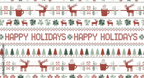 Abstract geometric composition with vibrant color palette featuring red green blue yellow cyan and magenta elements on a white background