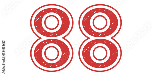 Simple Cartoon Doodle Style Hanging String Lights Illustration