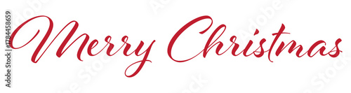 merry christmas red decorative text design element