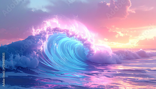 Fototapeta Naklejka Na Ścianę i Meble -  Fantastic water background material