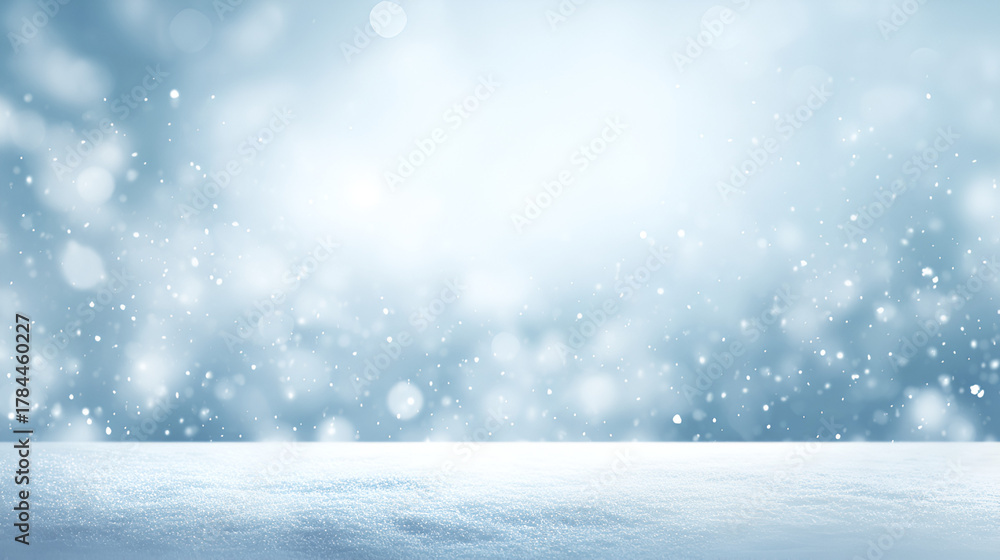 Fototapeta premium winter christmas background with snowflakes