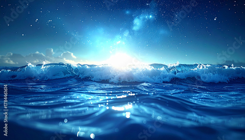 Fototapeta Naklejka Na Ścianę i Meble -  Fantastic water background material