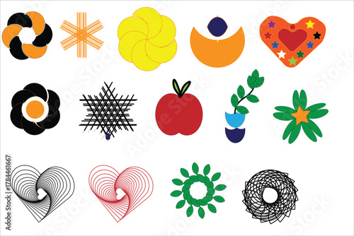 set of vector icons for design