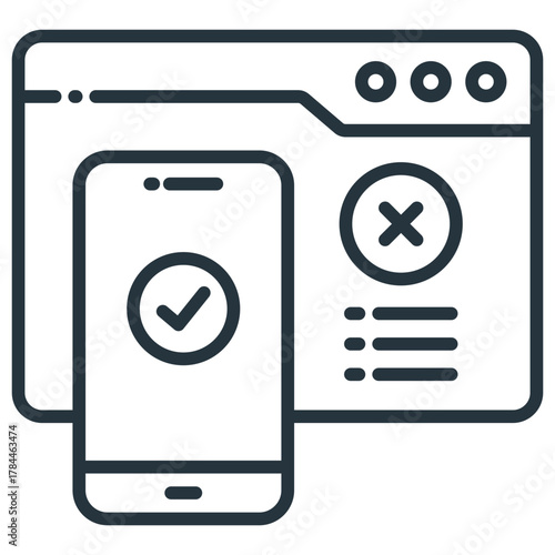 Ab Testing Outline Icon