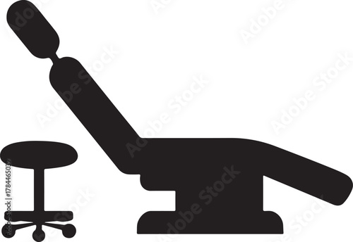 Hand silhouette offering mirror to patient, showing treated teeth and dental care result.