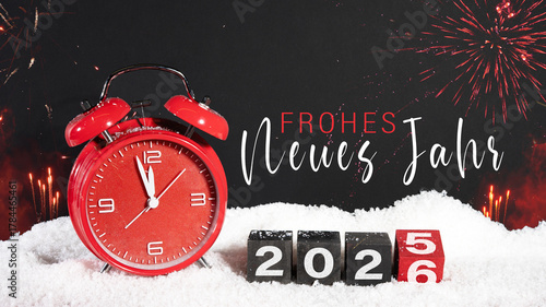 Photography Frohes neues Jahr Silvester Party Neujahr Grußkarte mit deutschem Text - Countdo