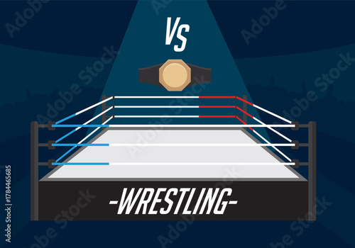 Wrestling Ring Free Vector