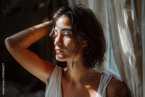 Young Woman's Morning Routine at the Apartment