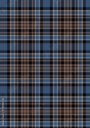 Seamless red,brown,green, lemon,teal and black plaid twill check pattern for fabric design.

