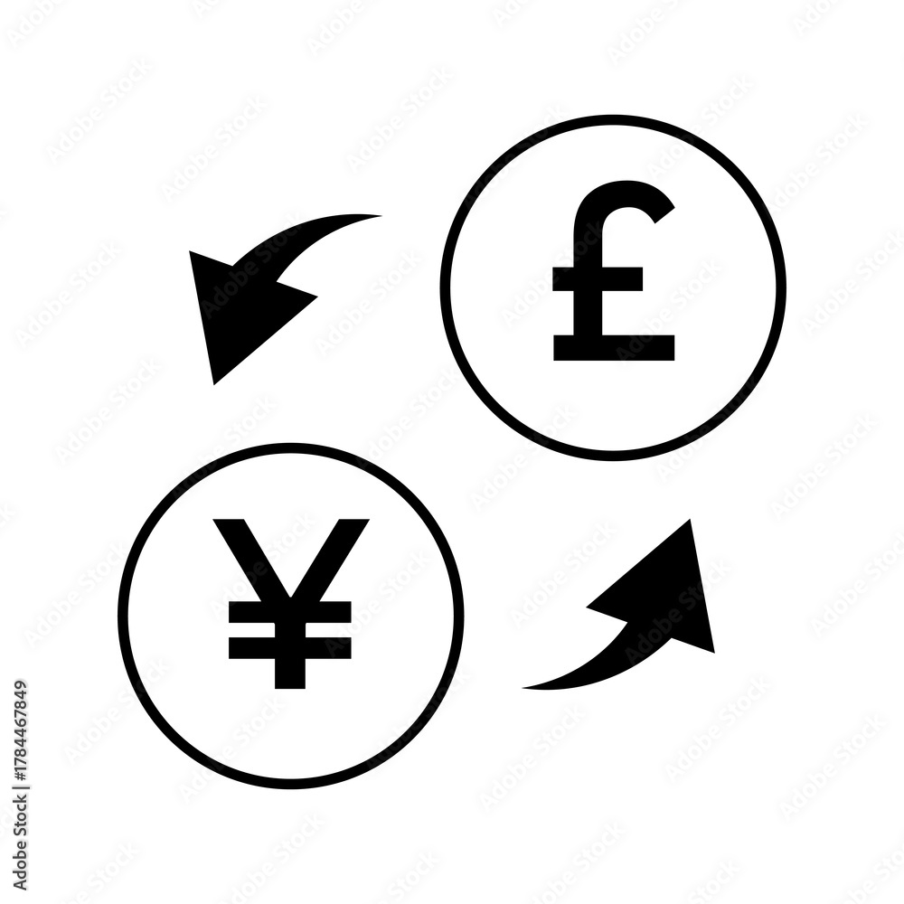 Obraz premium Bank Money Exchange Business icon pack symbols Money Logo