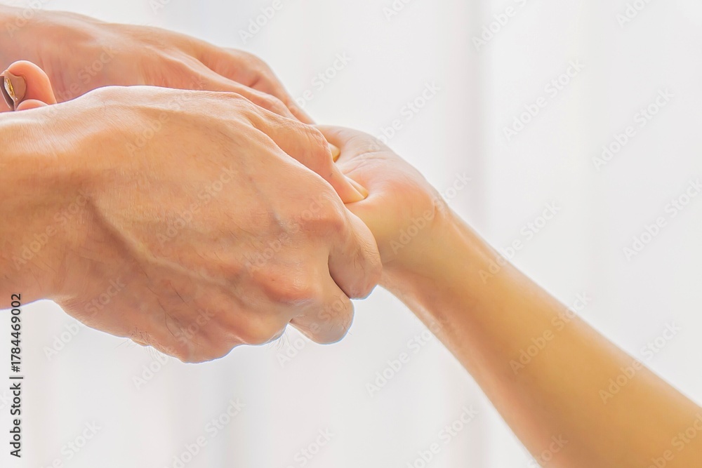 Fototapeta premium Gentle hand massage for relaxation and relief