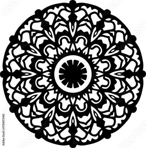 round lace ornament