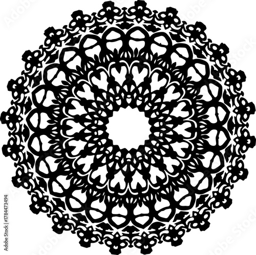 round lace ornament