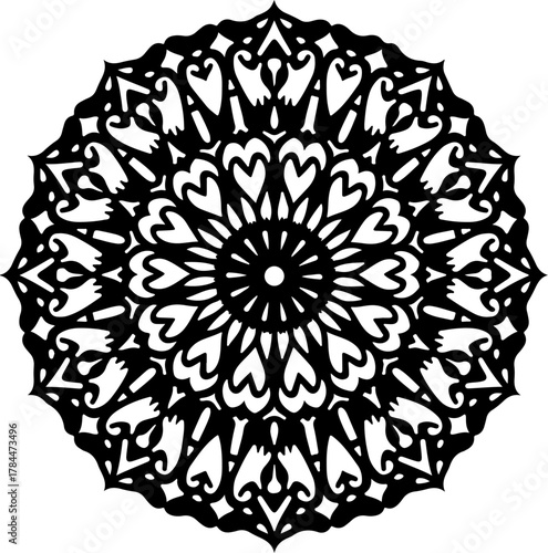 round lace ornament
