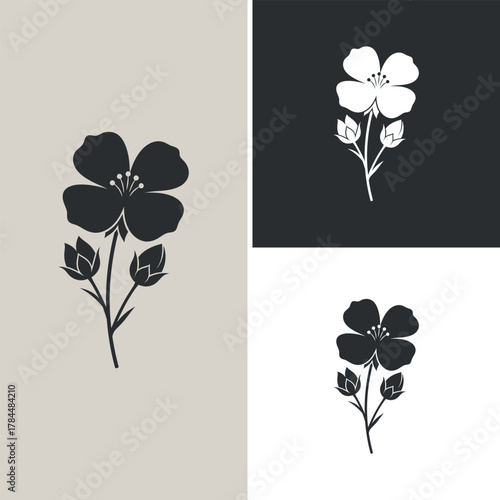  Flower for Beauty Natural Essential Oil logo design