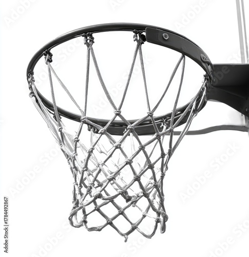 Close-up of a basketball hoop and net (2)