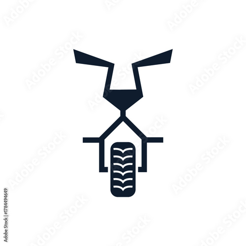 combination of lion face with wheel logo vector