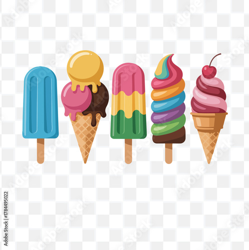 Colorful Frozen Treats Collection