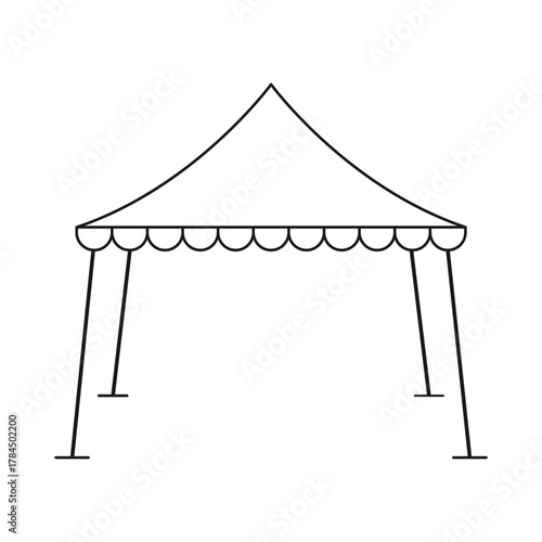 illustration of tent