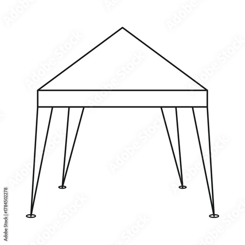 illustration of tent