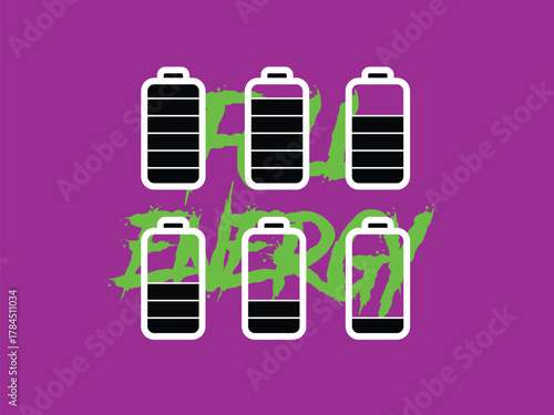 battery indicator illustration for lithium background