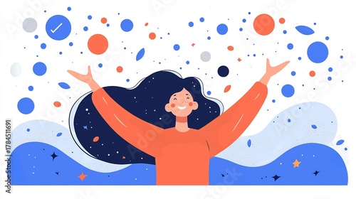 Confident woman hosting online masterclass about personal branding bright cheerful professional digital education setting