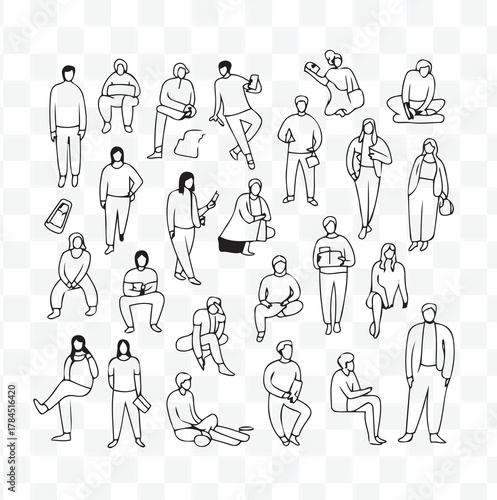 Diverse People Illustration Set