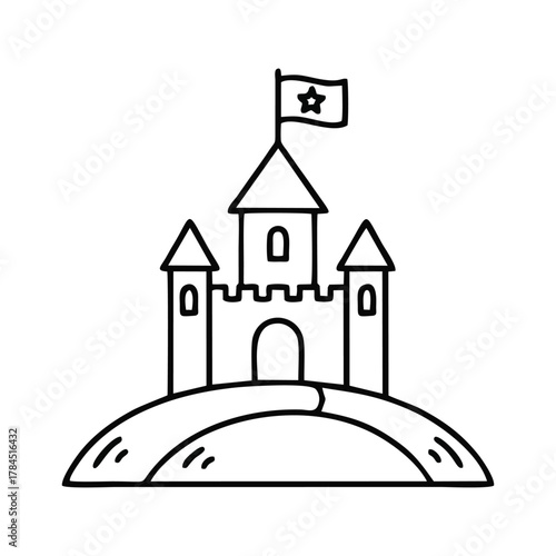 Castle and Shield Crest Logos - Vintage Security & Adventure Emblem Set