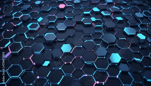 Fototapeta Naklejka Na Ścianę i Meble -  Blue and pink hexagon pattern. Graphic, photo, vector, images, illustration, art, design, clipart, abstract, digital, tshirt, pattern, mockup, stock