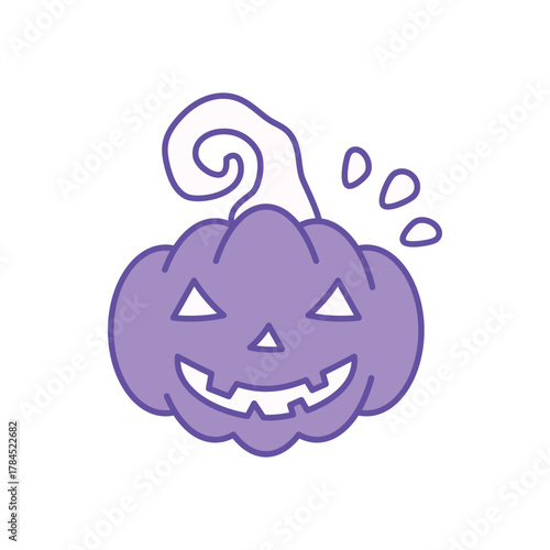 Pumpkin icon clean and modern vector illustration
