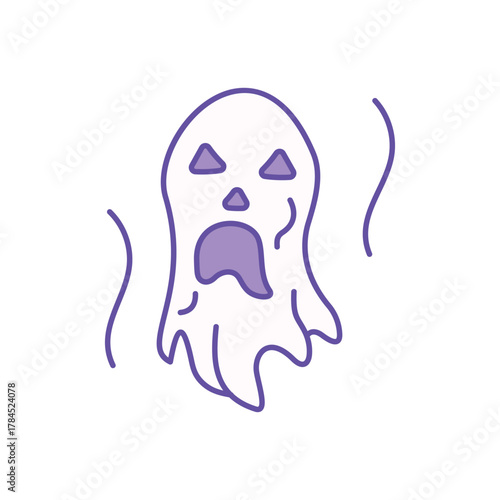 Ghost icon clean and modern vector illustration