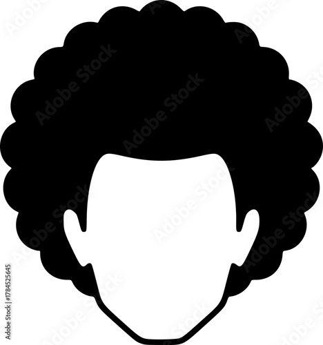 Round Afro Men’s Hair Icon