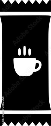 Instant Coffee Mix Stick Icon