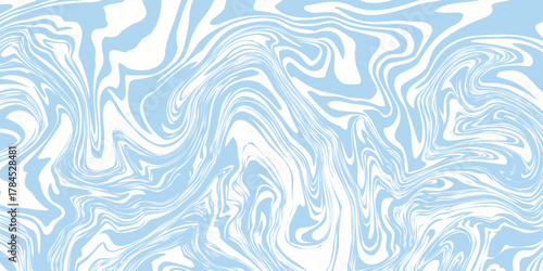 Abstract background seamless pattern with colorful waves. Trendy vector illustration in retro psychedelic style