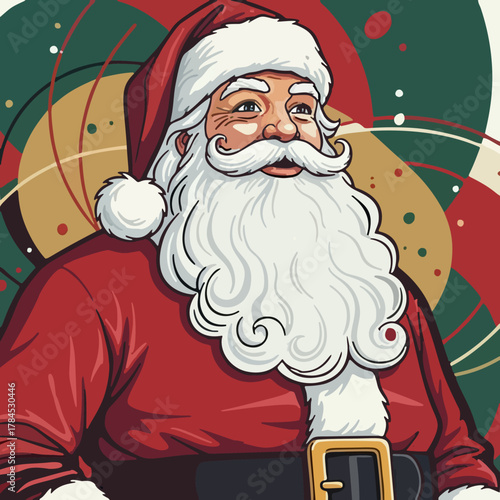 santa claus with a bag