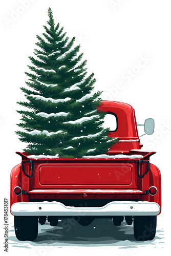 red christmas car