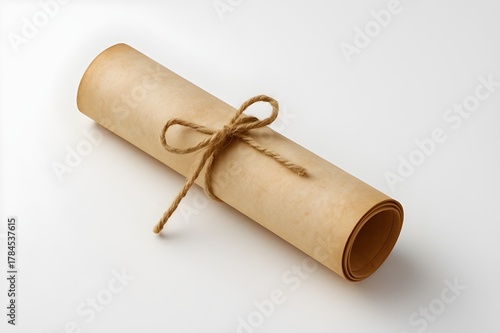 old paper scroll with seal