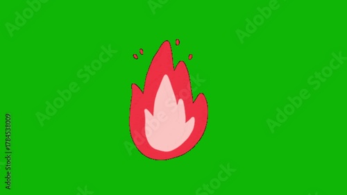 vector illustration of an fire